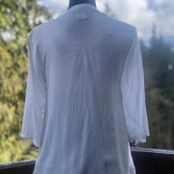 Volcom boho Lace crotchet blouse - Picture 3 of 4